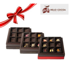 【支持SEN人士，傳遞愛心】Hello Cocoa - 聖誕朱古力禮盒組合A  (1套3盒 - 無糖口味)